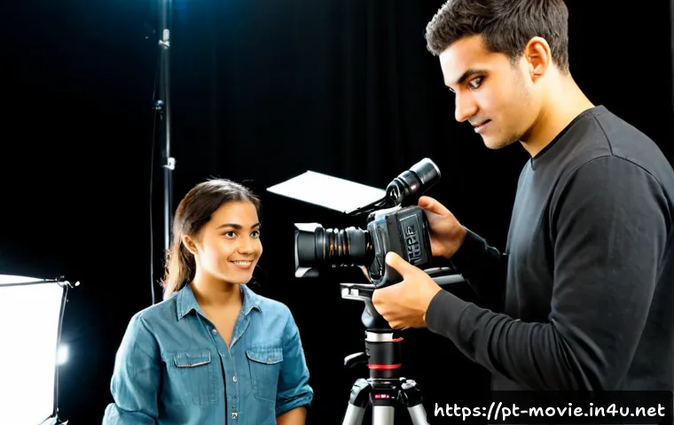 Home 17 영화 제작사에서 배우는 실무 경험 - Photorealistic behind-the-scenes film production workshop in São Paulo, Brazil, a young adult traine...